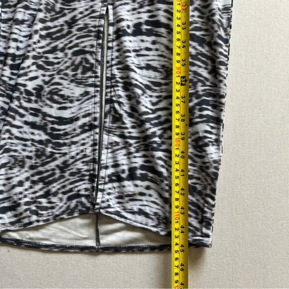 Open Edit pattern bodycon short sleeve dress Sz XS - Picture 11 of 11